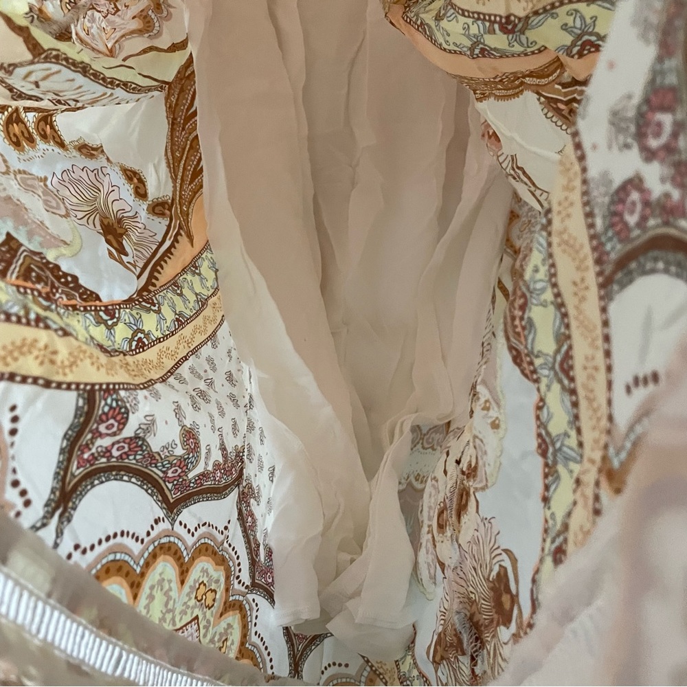 ANTHROPOLOGIE Farm Rio V Neck Flutter Sleeve Dress - Picture 6 of 15